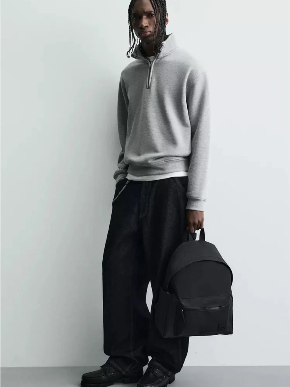ZARA RUBBERIZED BACKPACK